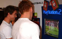 Harry Kewell & John Arne Riise at the Official LFC game launch