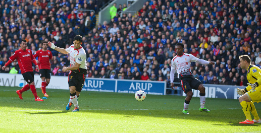 Cardiff City 3 - 6 Liverpool FC Match Picture